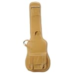 Levy's Leathers LM19-BUF Leather Deluxe Bass Guitar Bag, Buff