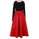 Bonnie Jean Boutique Kids Christmas BLACK VELVET DRESS Plus Size Girls 12.5-20.5
