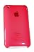 Ultra Slim Case for iPhone 3G, 3G S Transparent Red (Around 0.09 Inch Thick)