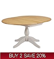 Padstow Extending Round Dining Table