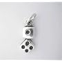 Silver Casino Die with Dots Lucky * DICE CHARM *