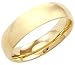14k Solid Yellow Gold Plain Dome Wedding Heavy Ring Band 6MM - Size 10 - 6.3 Grams