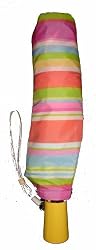 Women's Coach Umbrella Multi Striped 60412