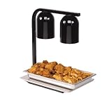 2-BULB HEAT LAMP, BLACK FINISH
