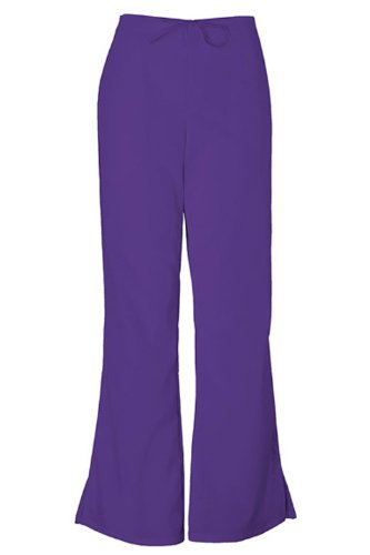 Cherokee Workwear Scrubs 4101 Low Rise Flare Leg Scrub Pant (Grape, 3XL)