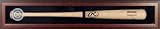 Brown Framed Single Baseball Bat (BC-2) Display Case with Chicago Cubs Logo