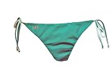 Guess Teal Side-tie Swimsuit-bottoms w/Rhinestone Logo M