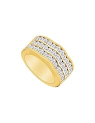 Diamond Ring 14K Yellow Gold - 2.00 CT Diamonds