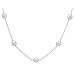 Sterling Silver Freshwater Cultured Pearl "Tin Cup" Necklace, 18"