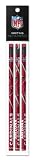 Arizona Cardinals 3 Pack Wood Pencil in Clear Bag with Header - NFL (12005-QUA)