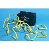 Precision Training - Set of 6 Adjustable Agility Hurdles with Bag 6 (Colour: May Vary ) (Size: Adju