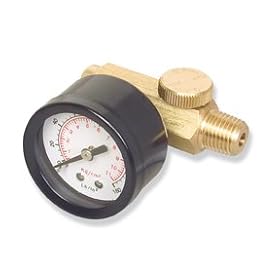 Brass Air Regulator With Gauge by Michigan Industrial Tools