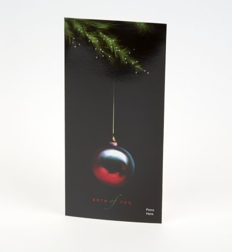 Both of You Light up Bauble Card