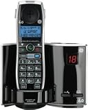 GE DECT 6.0 Digital Single Handset Black Cordless Phone with Goog-411 and Digital Answering System (28821FE1)