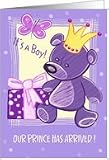 Baby Boy Birth Announcement Card