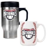 Washington Nationals Travel and Gameball Mug Set