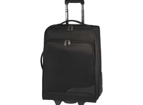 Bodenschatz Reise Trolley aus Leder, schwarz