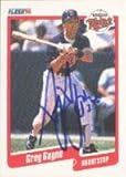 Greg Gagne, Minnesota Twins Autographed Card