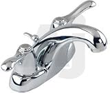 Gerber Allerton Series 43461 Double Lever Lavatory Faucet with 4-1 2 Reach, 4-5 8 Height,... by Gerber