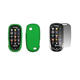 Samsung Sunburst - Premium Neon Green Soft Silicone Gel Skin Cover Case + C ....