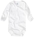 Sanetta 320700 - Body langarm, Basic Collection, Organic Cotton weiss
