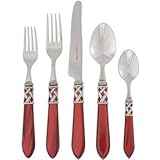 IMAGE OF Aladdin Pearlized Red Salad Fork By Vietri