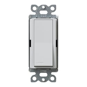 Lutron SC-1PS-PD Diva 15-Amp, 120-Volt to 277-Volt Single-pole Switch in Palladium by Lutron