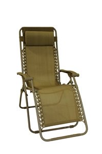 Gravity Free Lounger - Tan With Tan Frame
