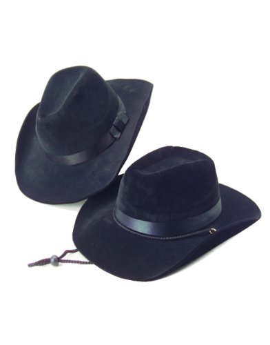 Country Black Cow Boy or Girl Felt Costume Hat