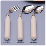 Sammons Preston Comfort Grip Curved Utensils Soup Spoon-Left-Handed Angled - Model AA554632L