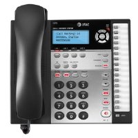 AT&T 1070 Corded Phone, Black/Silver, 1 Handset