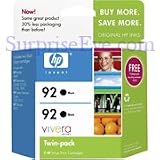 HP 92 Black Inkjet Print Cartridge (C9362WN#140)