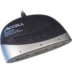 Accell UltraAV K087B-005B DisplayPort to 3x DVI-D Single-Link Multi-Monitor Adapter