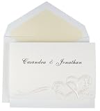 Wedding Invitation Kit - Interlocking Hearts Pearl (50 Pack)