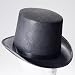 Hard Felt Black Top Hat