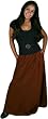 Skirt, Rayon - Pocketed, Long - Brown. Sizes Medium - Extra Large