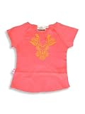 Wild Mango - Girls Short Sleeved Top, Salmon, Yellow
