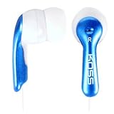 New Koss Mirage Lightweight Earphone Connectivity Wired Stereo Earbud Blue Lightweight Deep Bass
