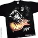 Slash w/ LES PAUL GUITAR Logo Black T Shirt