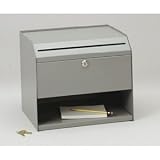 22290SBGY Steel Suggestion Box - Desk Size