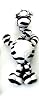 Ethical Pet Plush Jungle Babbler Dog Toy - Zebra - 14 in.