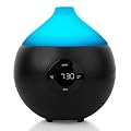 OPUS Aroma Diffuser - Black - alarm clock gently wakes you up with aroma, sound and light
