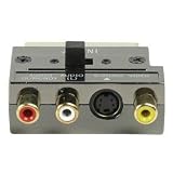 GOLD PLATED SWITCHED SCART/SVHS/PHONO ADAPTOR