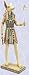 egyptian anubis sculpture god statue with scepter new