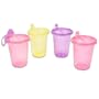 The First Years by Learning curve Take And Toss Spill Proof Cups, 4 Pack, Colors May Vary , 10 Ounce