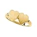 Elegant and Stylish Ring Double Heart Signet Mounting in 14K Yellow Gold ( Size 6 ), 100% Satisfaction Guaranteed.