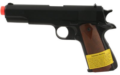 HFC M1911-A1 GAS Airsoft Hand Gun 1:1 Scale ~ Black