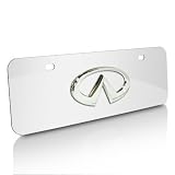 Infiniti 3d Logo Half-size Chrome Steel License Plate by Infiniti