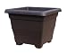 Plastia Begonia 1101064025 Plant Pot 40 x 40 cm Chocolate
