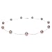 HinsonGayle AAA 7.5-8.0mm Naturally Pink Cultured Pearl Tin Cup Necklace (18K White Gold)